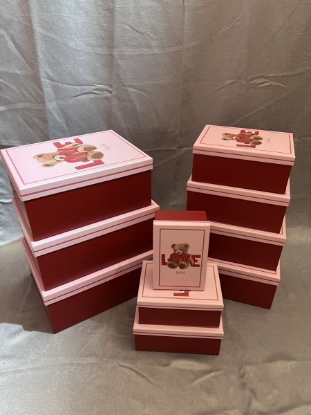 طقم صناديق كرتون 10 قطع